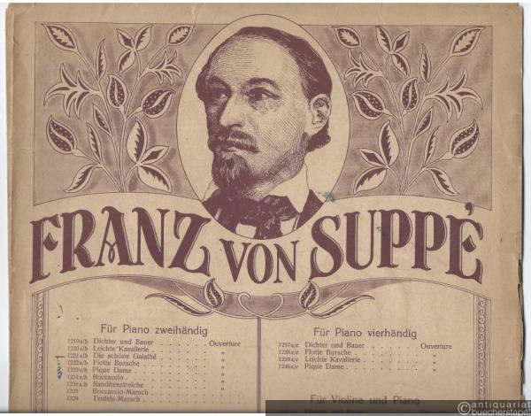  - Die schöne Galathe / La belle Galathe. Ouverture (= Dietrichs Musikschatz, No. 1221 a/b). Für Piano zweihändig.