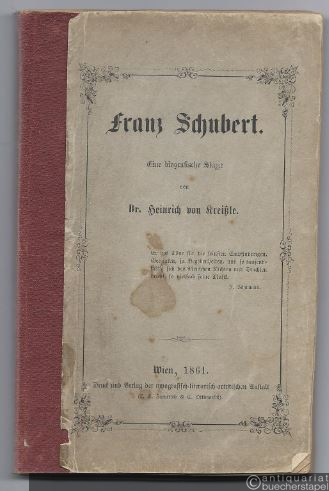  - Franz Schubert. Eine biografische Skizze.