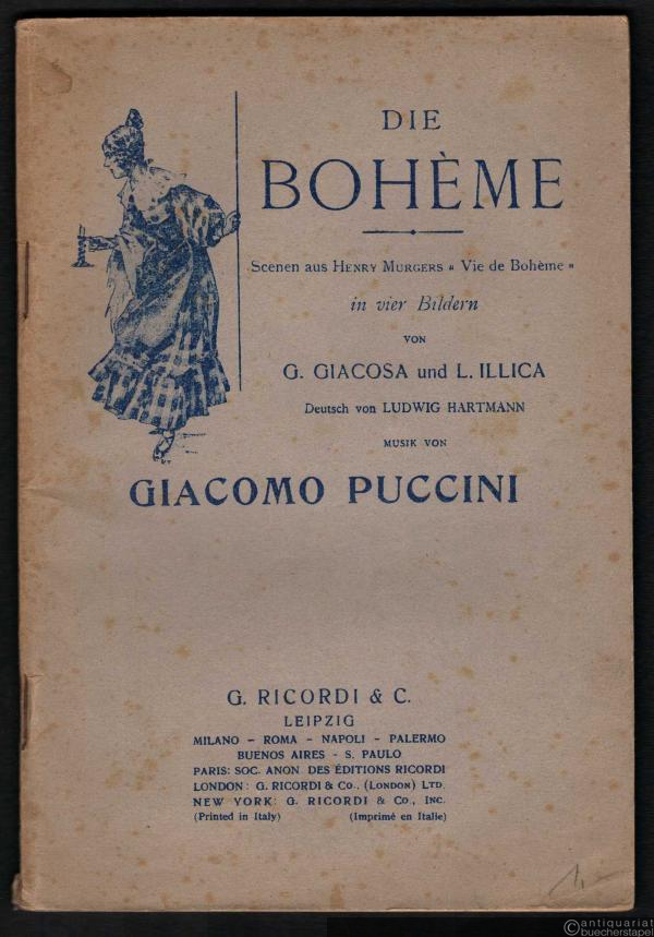  - Die Boheme [Textbuch].