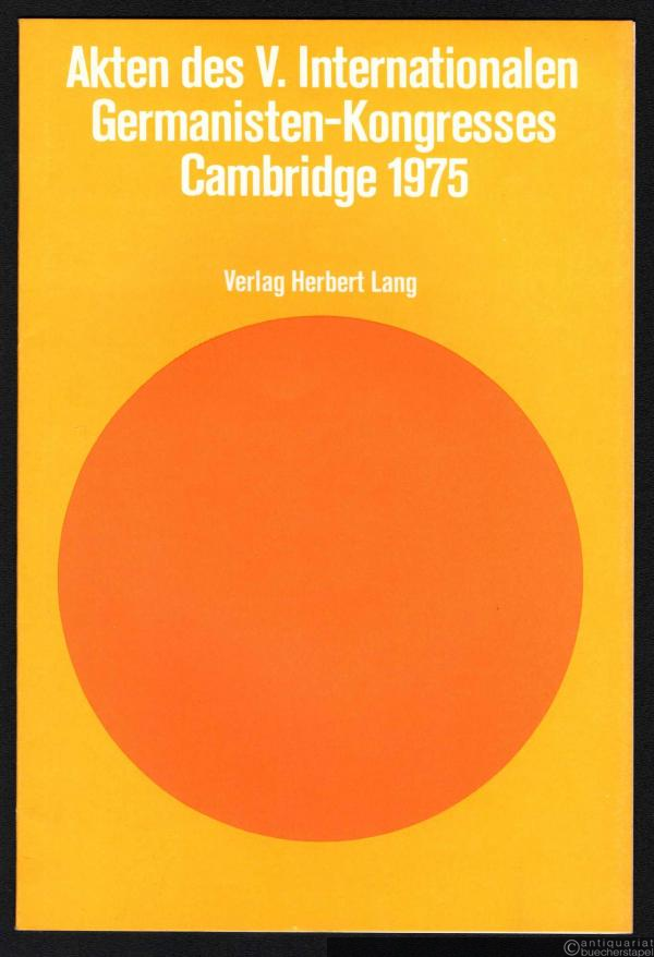  - Metrik und Rhythmus in der deutschen und französischen Lyrik am Ende des 12. Jahrhunderts (Sonderdruck aus: Akten des V. Internationalen Germanisten-Kongresses, Cambridge 1975).