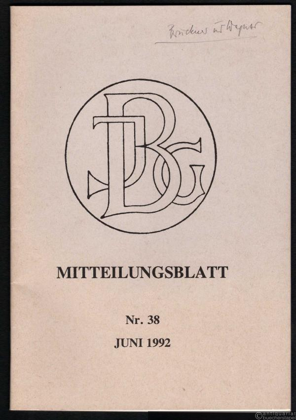  - Mitteilungsblatt [der Internationalen Bruckner-Gesellschaft], Nr. 38, Juni 1992.