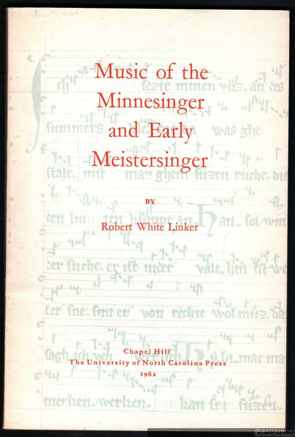  - Music of the Minnesinger and Early Meistersinger (= University of North Carolina Studies in the German Languages and Literatures, No. 32).
