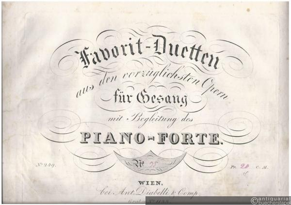  - Favorit-Duetten aus den vorzüglichsten Opern für Gesang mit Begleitung des Piano-Forte, No. 35.