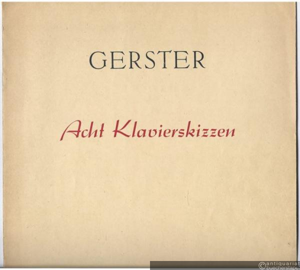  - Acht Klavierskizzen (= Collection Litolff, Nr. 5442).