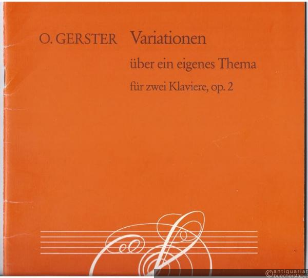  - Variationen über ein eigenes Thema für zwei Klaviere, op. 2 (1920) (= Collection Litolff, Nr. 10499).