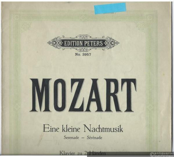  - Eine kleine Nachtmusik. Serenade für Klavier zu 2 Händen (= Edition Peters, Nr. 3957).