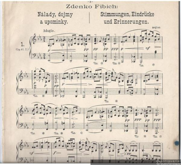  - Nalady, dojmy a upominky slozil / Stimmungen, Eindrücke und Erinnerungen [Op. 41 u 47].