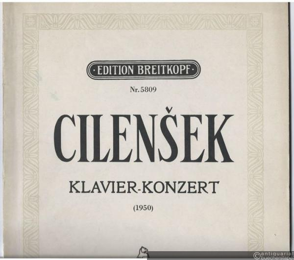  - Konzert für Klavier und Orchester (1950) (= Edition Breitkopf, Nr. 5809). Ausgabe für zwei Klaviere.