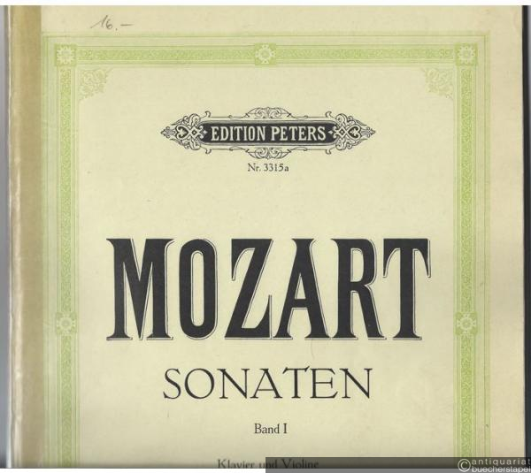  - Sonaten für Klavier und Violine, Band 1 (= Edition Peters Nr. 3315a).