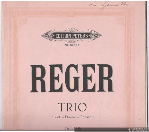  - Trio d-Moll für Violine, Bratsche und Violoncello op. 141b (= Edition Peters, Nr. 3453b). Stimmen.