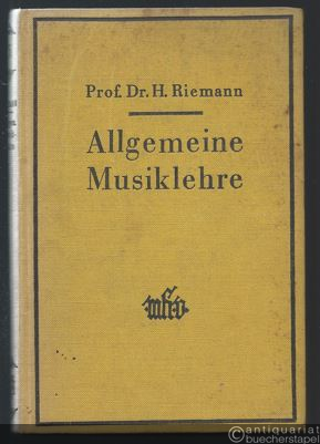  - Allgemeine Musiklehre (Handbuch der Musik) (= Max Hesses Handbücher, Bd. 5).
