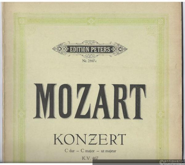  - Konzert C-Dur (KV 467) / Konzert für Klavier und Orchester (= Edition Peters, Nr. 2897e). Ausgabe für zwei Klaviere.