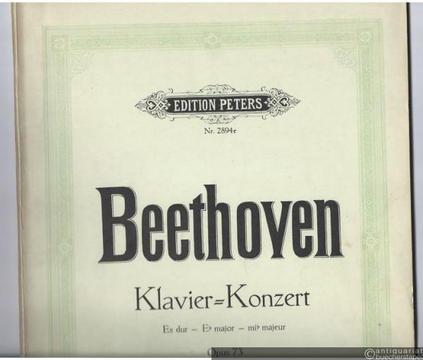  - Konzert für Klavier und Orchester Es-Dur Op. 73 (= Edition Peters, Nr. 2894e).