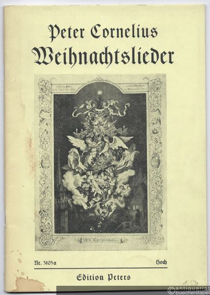  - Weihnachtslieder für eine Singstimme mit Klavierbegleitung (= Edition Peters, Nr. 3105a). Hohe Stimme. Neue Ausgabe.