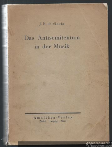  - Das Antisemitentum in der Musik.