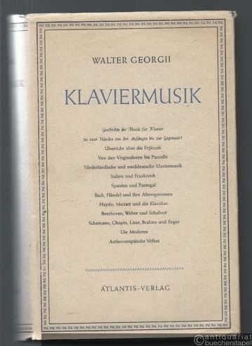  - Klaviermusik. Geschichte der Musik für Klavier zu zwei Händen. Von den Anfängen bis zur Gegenwart.