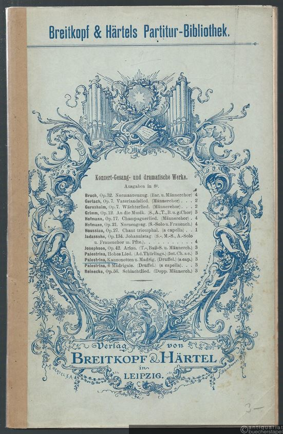  - Ausgewählte Kanzonetten und Madrigale (= Konzert-Gesang- und dramatische Werke. Ausgaben in 8°. Breitkopf & Härtels Partitur-Bibliothek, Nr. 901).