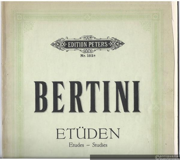  - 24 Etüden / Studies / Etudes, Op. 29 (= Edition Peters, Nr. 182a).
