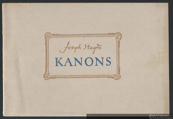  - Kanons (= Bärenreiter-Ausgabe 904).