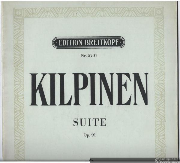  - Suite für Violoncell oder Gambe und Klavier, Op. 91 (= Edition Breitkopf, Nr. 5707).