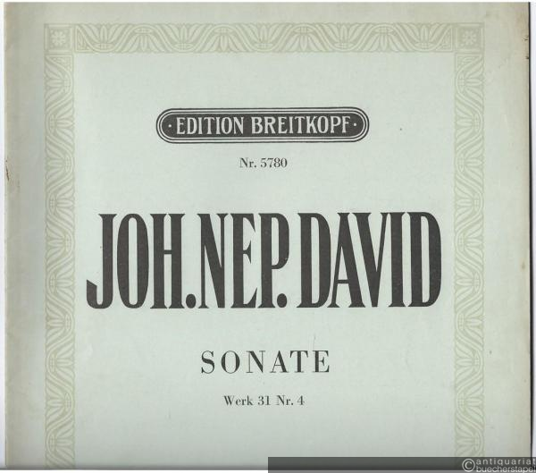  - Sonate Werk 31 Nr. 4 (= Edition Breitkopf, Nr. 5780). Violoncell allein.