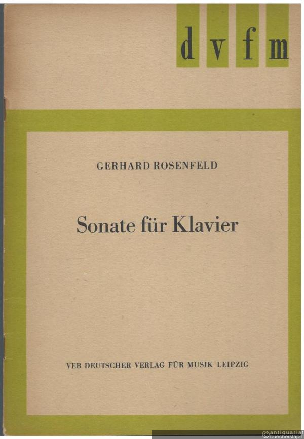  - Sonate für Klavier (1968) (= DVfM 8031).
