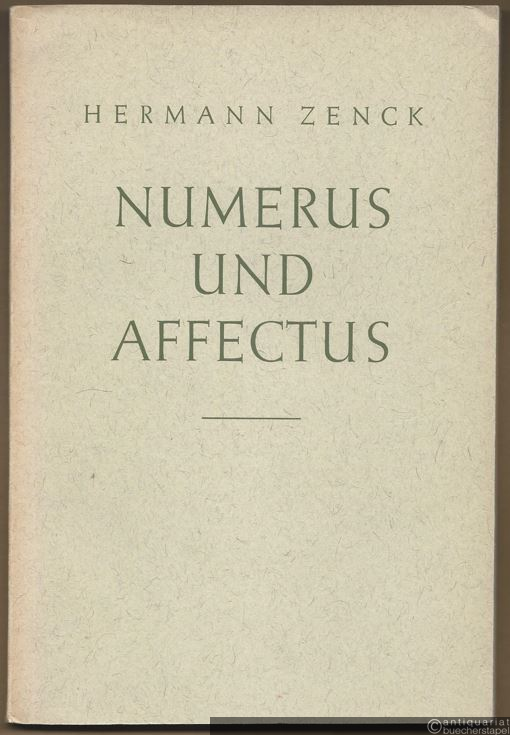 - Numerus und Affectus. Studien zur Musikgeschichte (= Musikwissenschaftliche Arbeiten, Nr. 16).