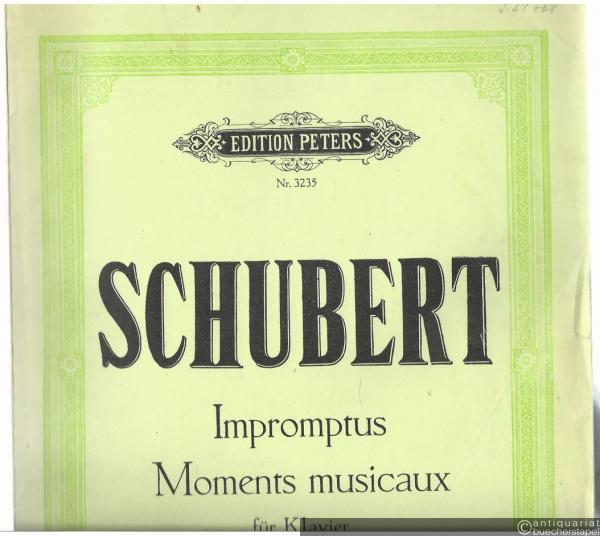  - Impromptus und Moments musicaux für Klavier (= Edition Peters, Nr. 3235).