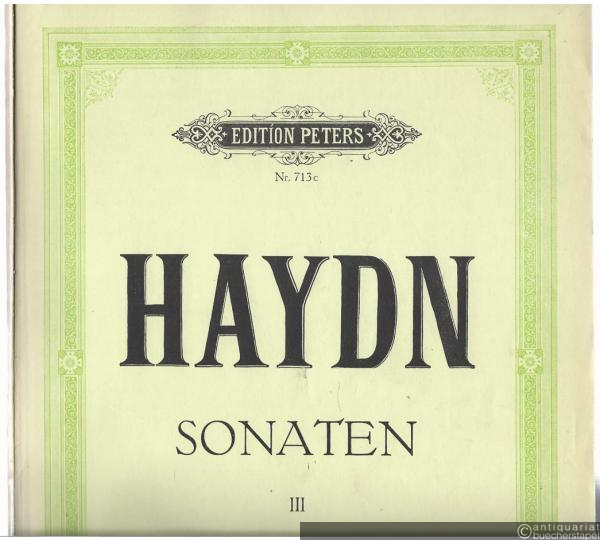  - Sonaten für Klavier zu zwei Händen (= Edition Peters, Nr. 713c).