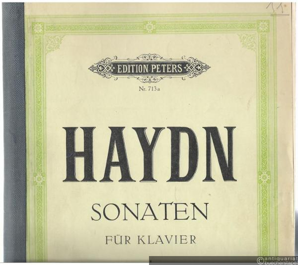  - Sonaten für Klavier zu zwei Händen (= Edition Peters, Nr. 713a).