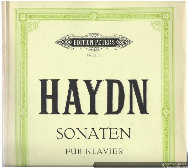  - Sonaten für Klavier zu zwei Händen, Band II (= Edition Peters, Nr. 713b).