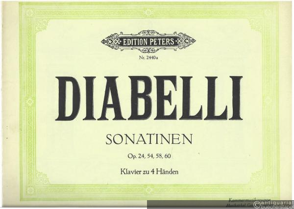  - Sonatinen für Klavier zu 4 Händen, Op. 24, 54, 58, 60 (= Edition Peters, Nr. 2440a).