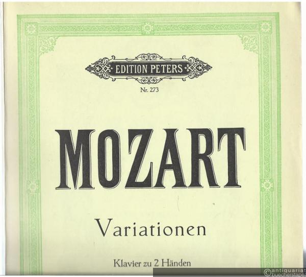  - Variationen für Klavier zu 2 Händen (= Edition Peters, Nr. 273).
