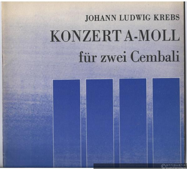  - Konzert a-Moll für zwei Cembali (= DVfM 8102).