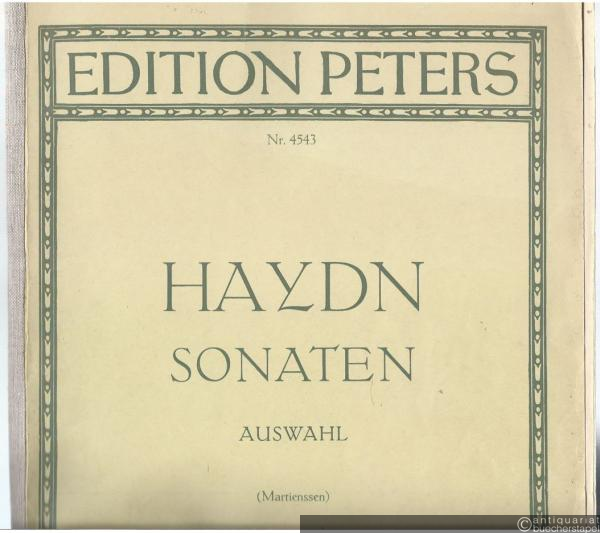  - Sonaten für Klavier zu zwei Händen. Auswahl (= Edition Peters, Nr. 4543).
