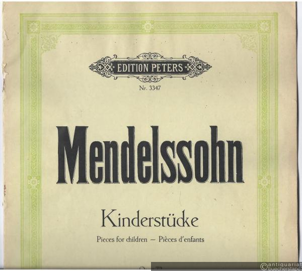  - Sechs Kinderstücke, Opus 72 [Weihnachtsstücke] (= Edition Peters, Nr. 3347).