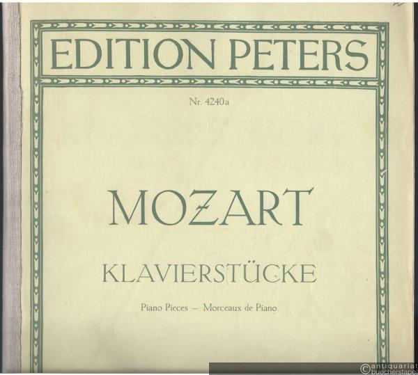  - Klavierstücke / Piano Pieces / Morceaux de Piano. Neue vollständige Ausgabe (= Edition Peters, Nr. 4240a). Urtext.
