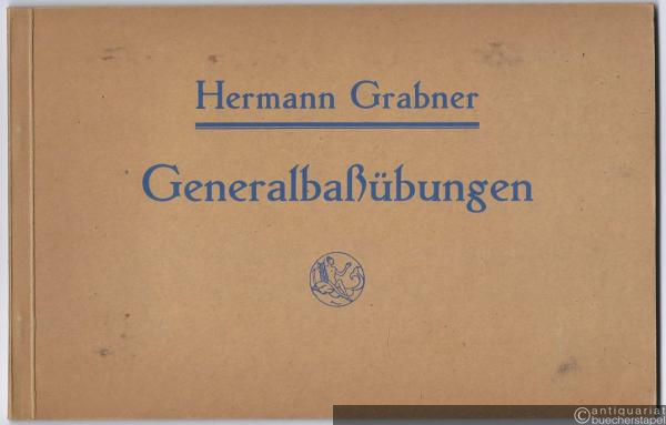  - Generalbaßübungen als Anleitung zum Continuospiel und freien Improvisieren in drei Lehrgängen (Unter-, Mittel- und Oberstufe) mit 43 Originalsätzen der Generalbaßliteratur.