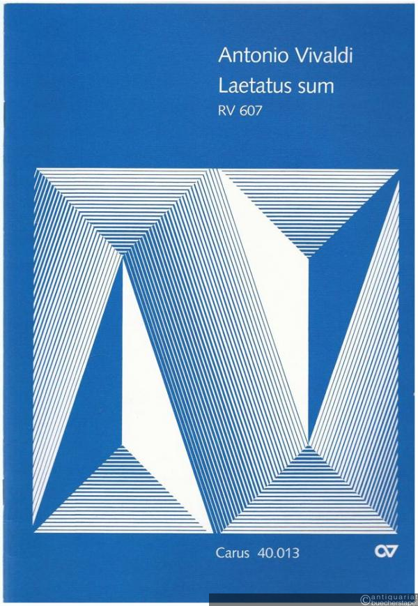  - Laetatus sum RV 607 Psalm 121 (= Carus 40.013). Erstdruck. Partitur.