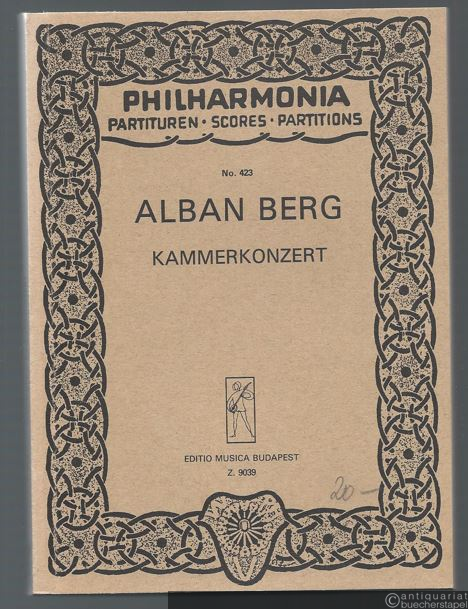  - Kammerkonzert für Klavier und Geige mit dreizehn Bläsern (= Philharmonia Partituren, No. 423 / Editio Musica, Z.9039).