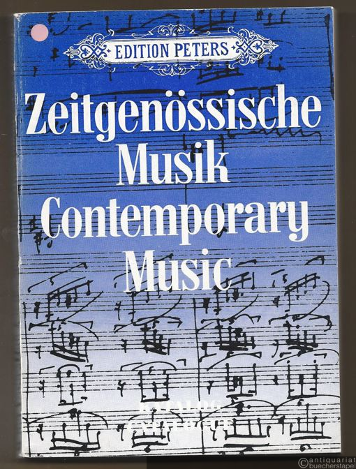  - Zeitgenössische Musik / Contemporary Music. Katalog / Catalogue.