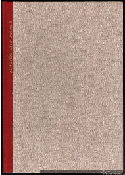  - Franz Schubert. Lieder und Gesänge. Volkstümliche Gesamtausgabe nach Stimmgattungen und Zeitfolge geordnet. Band II: Für Sopran Nr. 1-60 (= Edition Breitkopf, Nr. 1772).
