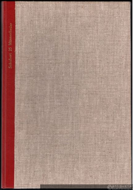  - Auswahl von 25 Männerliedern für Bariton (Bass) und Klavier (= Edition Peters, Nr. 3963).