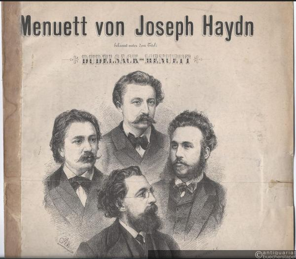  - Menuett von Joseph Haydn bekannt unter dem Titel: Dudelsack-Menuett aus dem Concertprogramme des Florentiner Quartettvereins von Jean Becker.