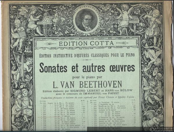  - Sonate Op. 13. Ut mineur pour le piano (= Edition instructive d'oeuvres classiques pour le piano. Edition Cotta, No. 723).