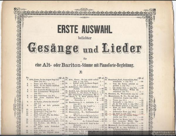  - So weit / So far, Op. 173 (= Erste Auswahl beliebter Gesänge und Lieder für eine Alt- oder Bariton-Stimme mit Pianoforte-Begleitung, No. 78).