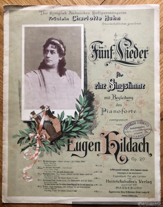  - In meiner Heimath, Op. 20 No. 2 / In my native village (= Fünf Lieder für eine Singstimme mit Begleitung des Pianoforte, Op. 20 No. 2). Für tiefe Stimme. E-Dur.