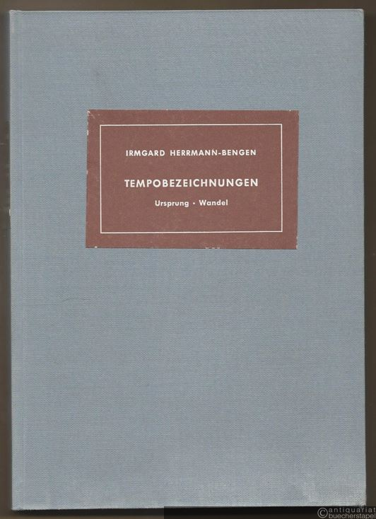 - Tempobezeichnungen. Ursprung. Wandel im 17. und 18. Jahrhundert (= Münchner Veröffentlichungen zur Musikgeschichte, Band 1).
