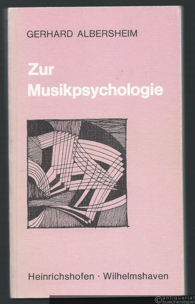  - Zur Musikpsychologie (= Taschenbücher zur Musikwissenschaft, Nr. 33).