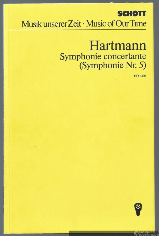  - Symphonie concertante / Symphonie Nr. 5 für Orchester (= Edition Schott, Musik unserer Zeit, Nr. 4404). Studien-Partitur.